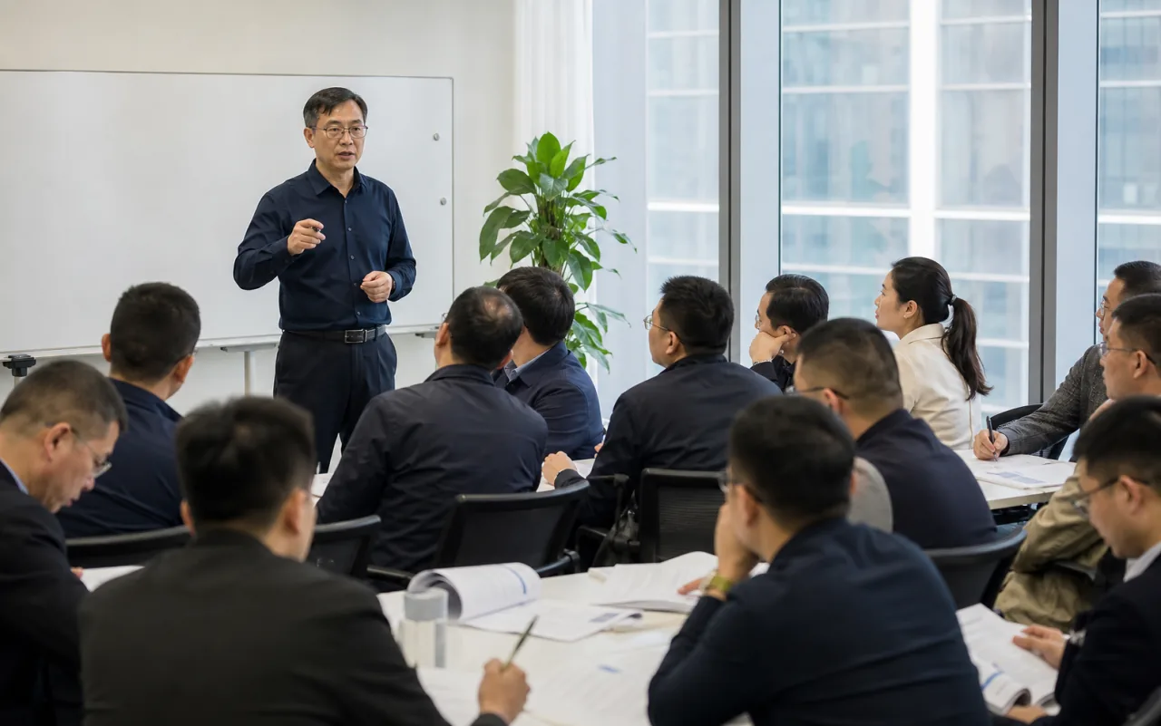 企业销售团队正在参与大客户销售培训